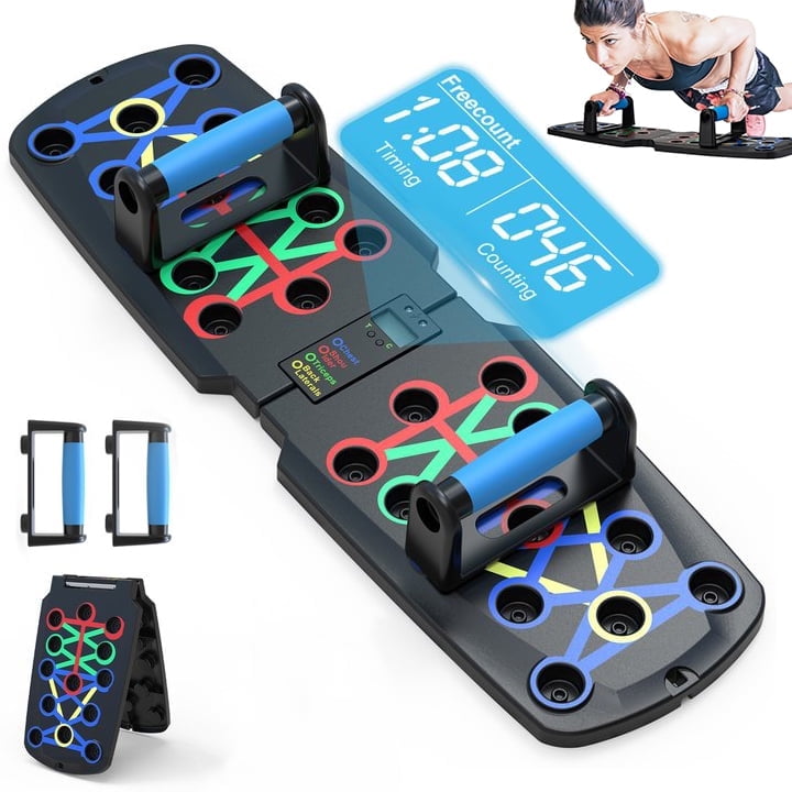 Foldable Push-Up Board with Counter