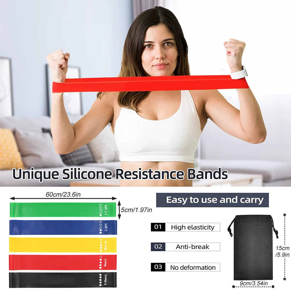 5-Piece Latex Resistance Band Set