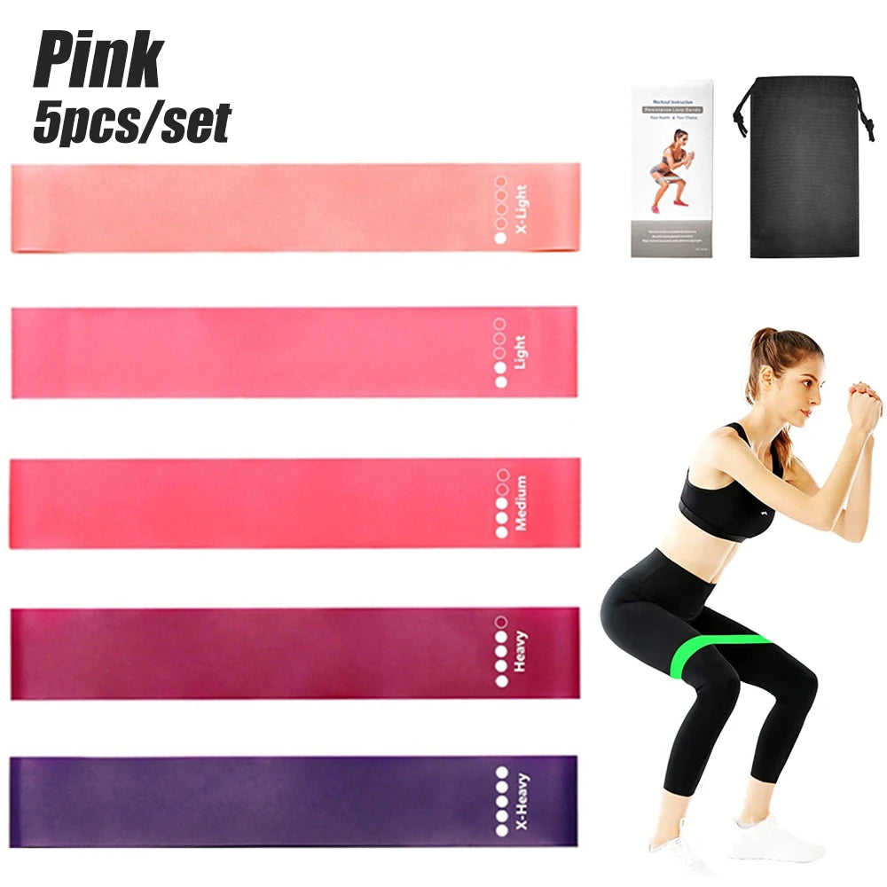 5-Piece Latex Resistance Band Set