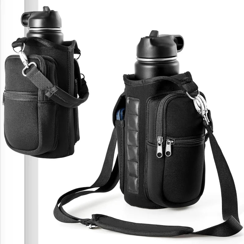 Magnetic Gym Water Bottle Holder Bag
